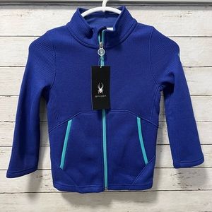 Spyder Girls Endure Stryke Knit Full Zip Jacket TIO